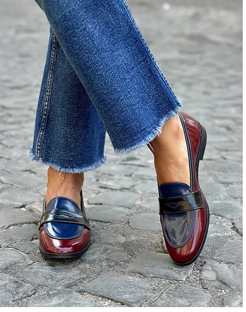 Emeryna | Tricolor Loafers