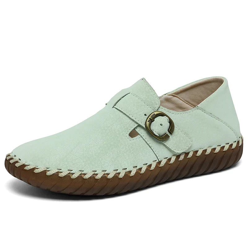 Faux-Leather Orthopedic Shoes with a Soft Supportive Fit