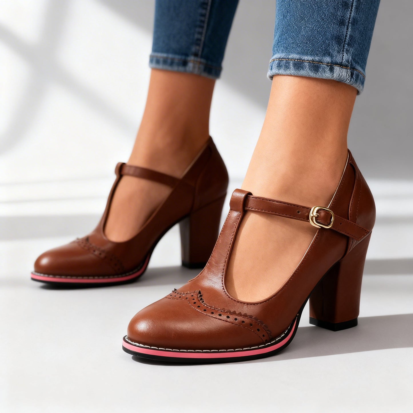 Abigail Brogue Heels