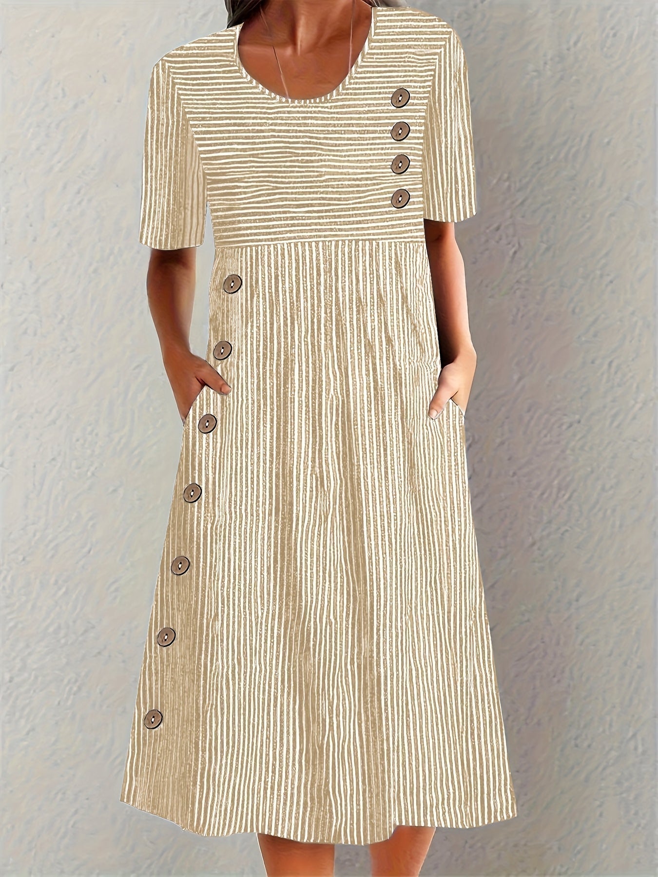 Sofia™ | Striped Autumn Dress