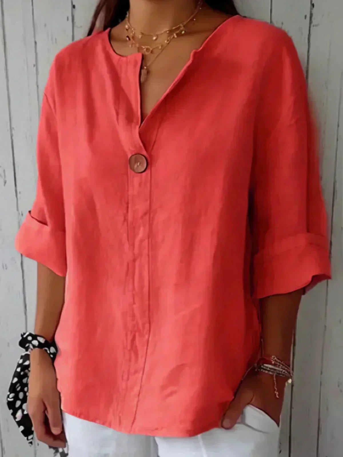 Naomi™ | Casual V-neck Blouse