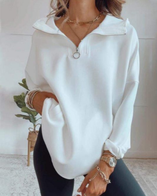 Delisa™ | Quarter Zip Oversized Comfy Hoodie