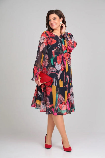 Florine – Elegant Floral Dress