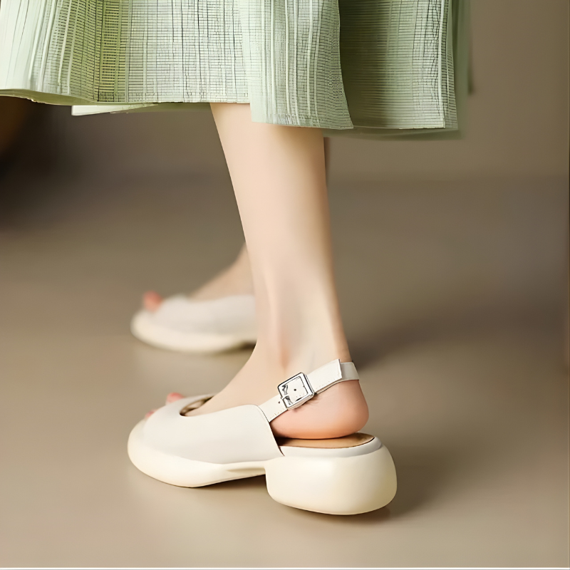 Mya | Luxe Summer Peep-Toe Block Heels