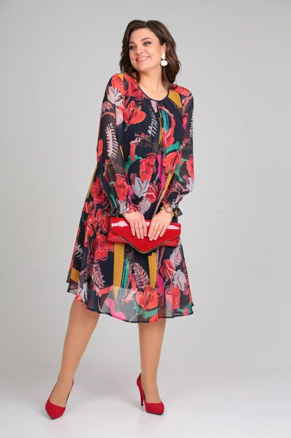 Florine – Elegant Floral Dress