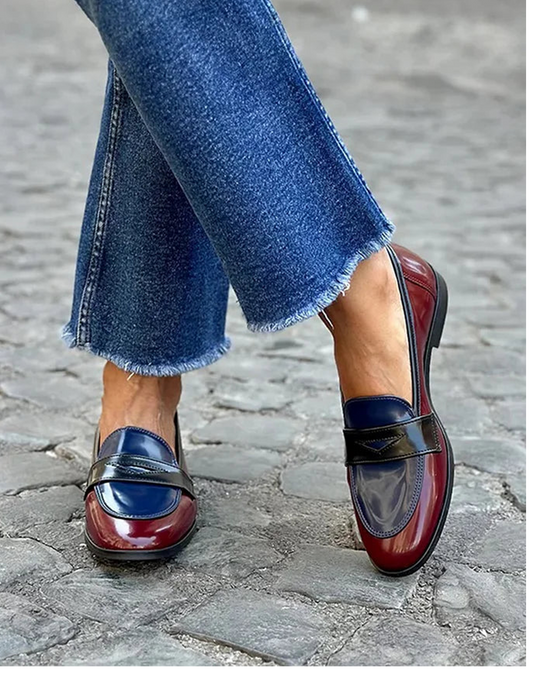 Emeryna | Tricolor Loafers