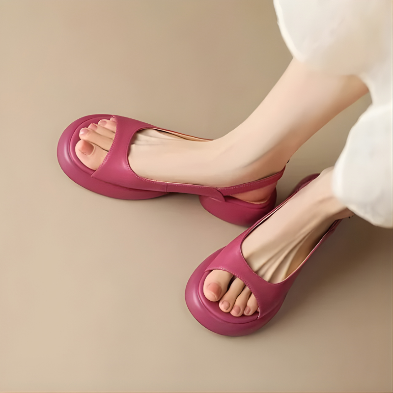 Mya | Luxe Summer Peep-Toe Block Heels