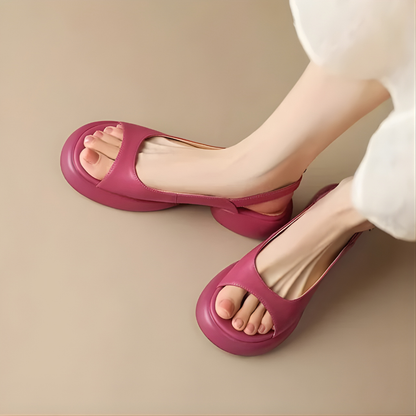 Mya | Luxe Summer Peep-Toe Block Heels
