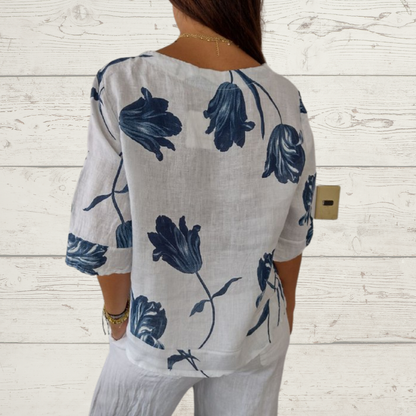 Dahlia™ | Blossom Print Blouse