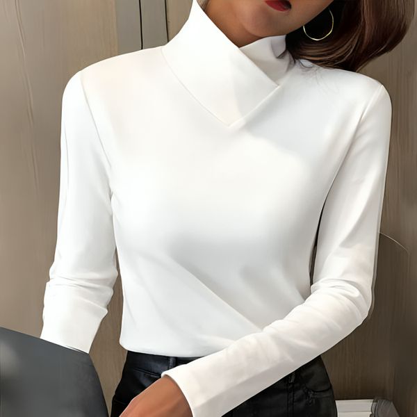 Isabelle™ | Sculpted Soft-Touch Turtleneck