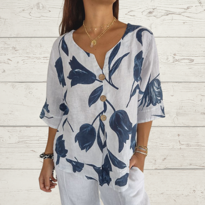 Dahlia™ | Blossom Print Blouse