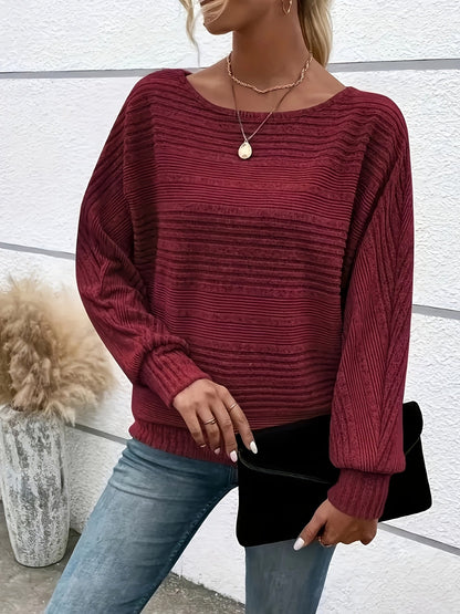Richelle™ | The Ribbed Batwing Sweater