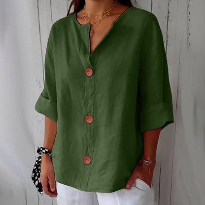 Lynn™ | Linen Breathable Blouse with a Soft Relaxed Fit