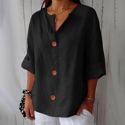 Lynn™ | Linen Breathable Blouse with a Soft Relaxed Fit