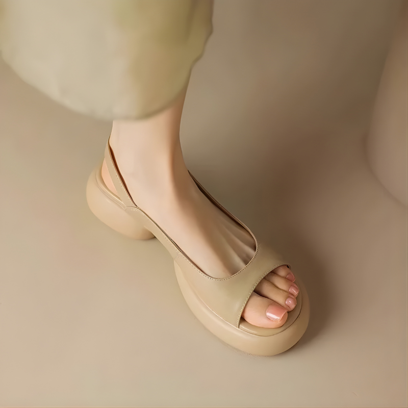 Mya | Luxe Summer Peep-Toe Block Heels