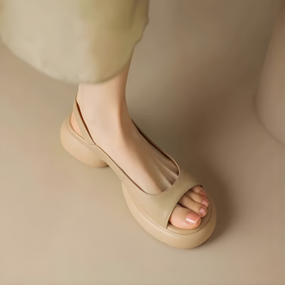 Mya | Luxe Summer Peep-Toe Block Heels