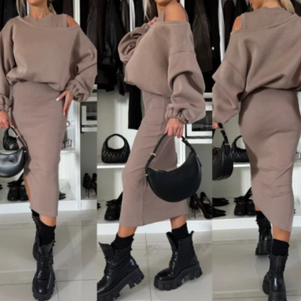 Velorie™ | Sweatvest & Skirt Set
