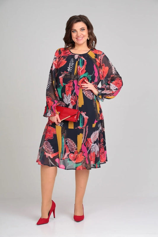 Florine – Elegant Floral Dress