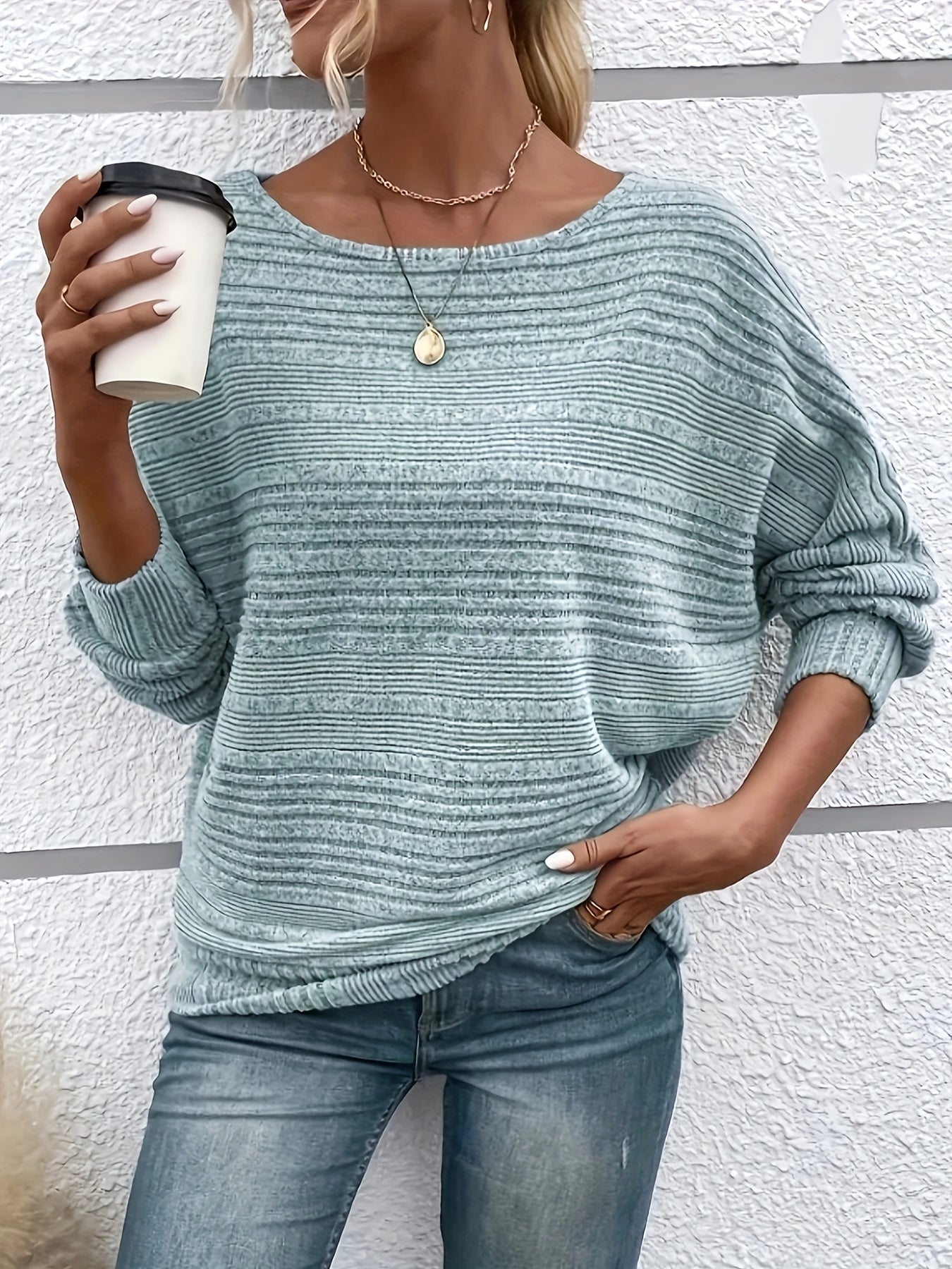 Richelle™ | The Ribbed Batwing Sweater
