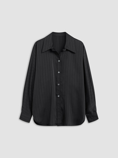 Charlotte™ | Oversized Button Up Collared Shirt