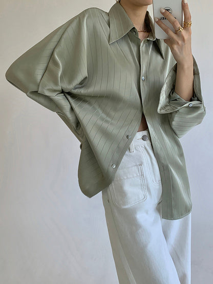 Charlotte™ | Oversized Button Up Collared Shirt
