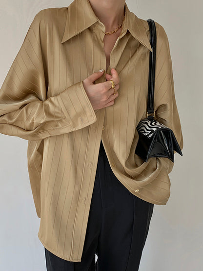 Charlotte™ | Oversized Button Up Collared Shirt
