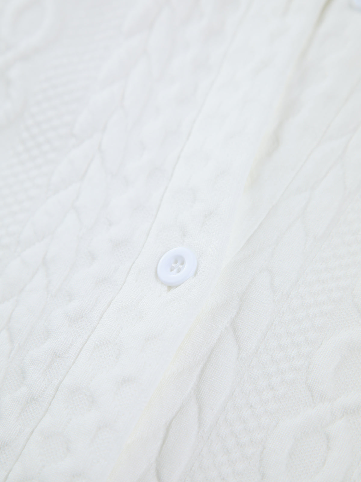 Lavine™ | Cable Knit Oversized Shirt
