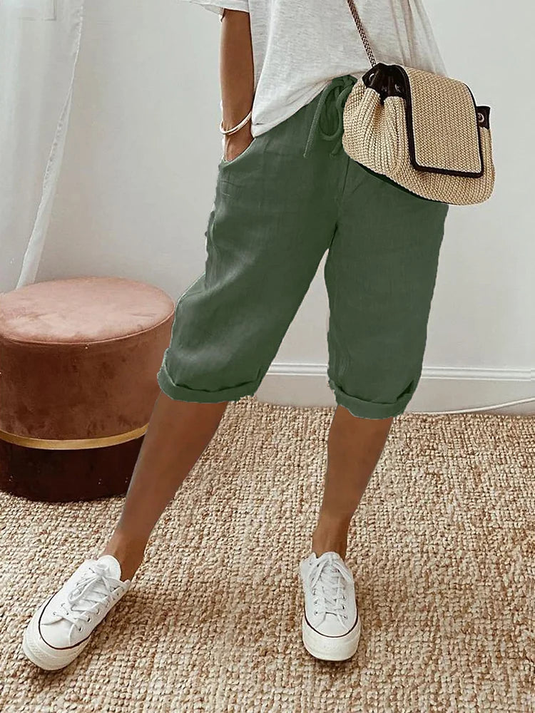 Laluna | Cotton Linen Women's Shorts