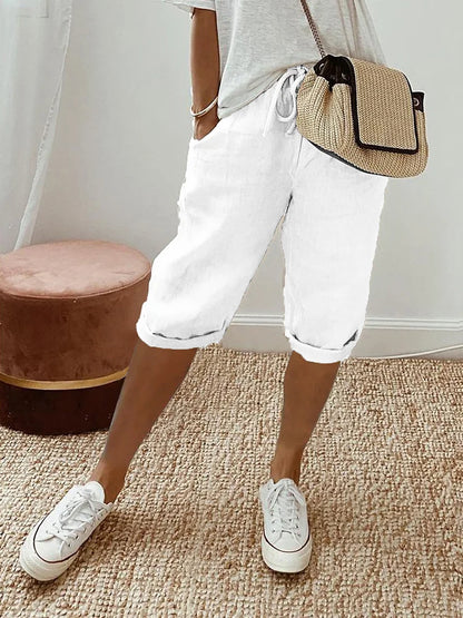 Laluna | Cotton Linen Women's Shorts