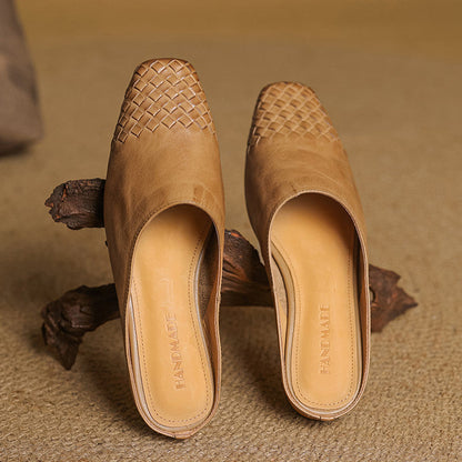 Mila™ Genuine Leather Mules
