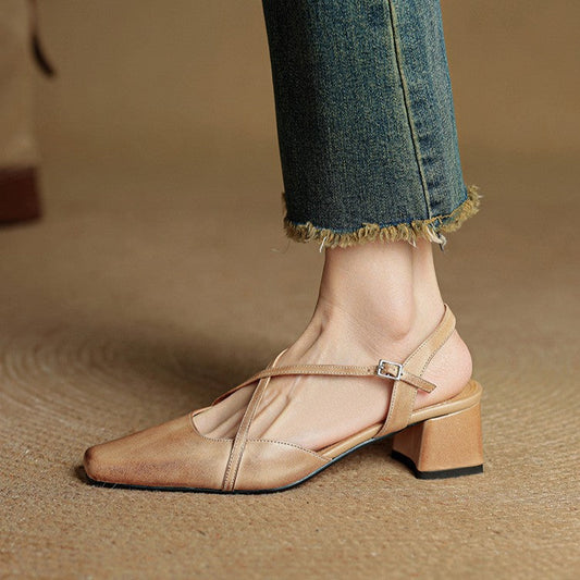 Valenne Leather Heels
