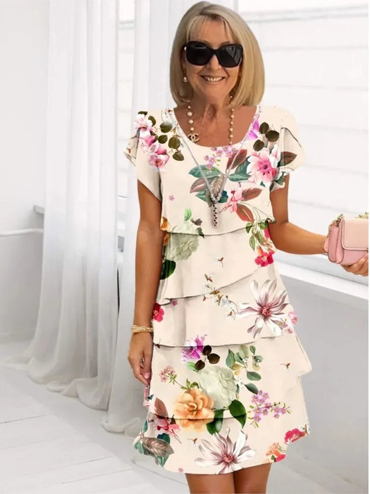 Camille – Elegant Fluid Dress with Ruffles