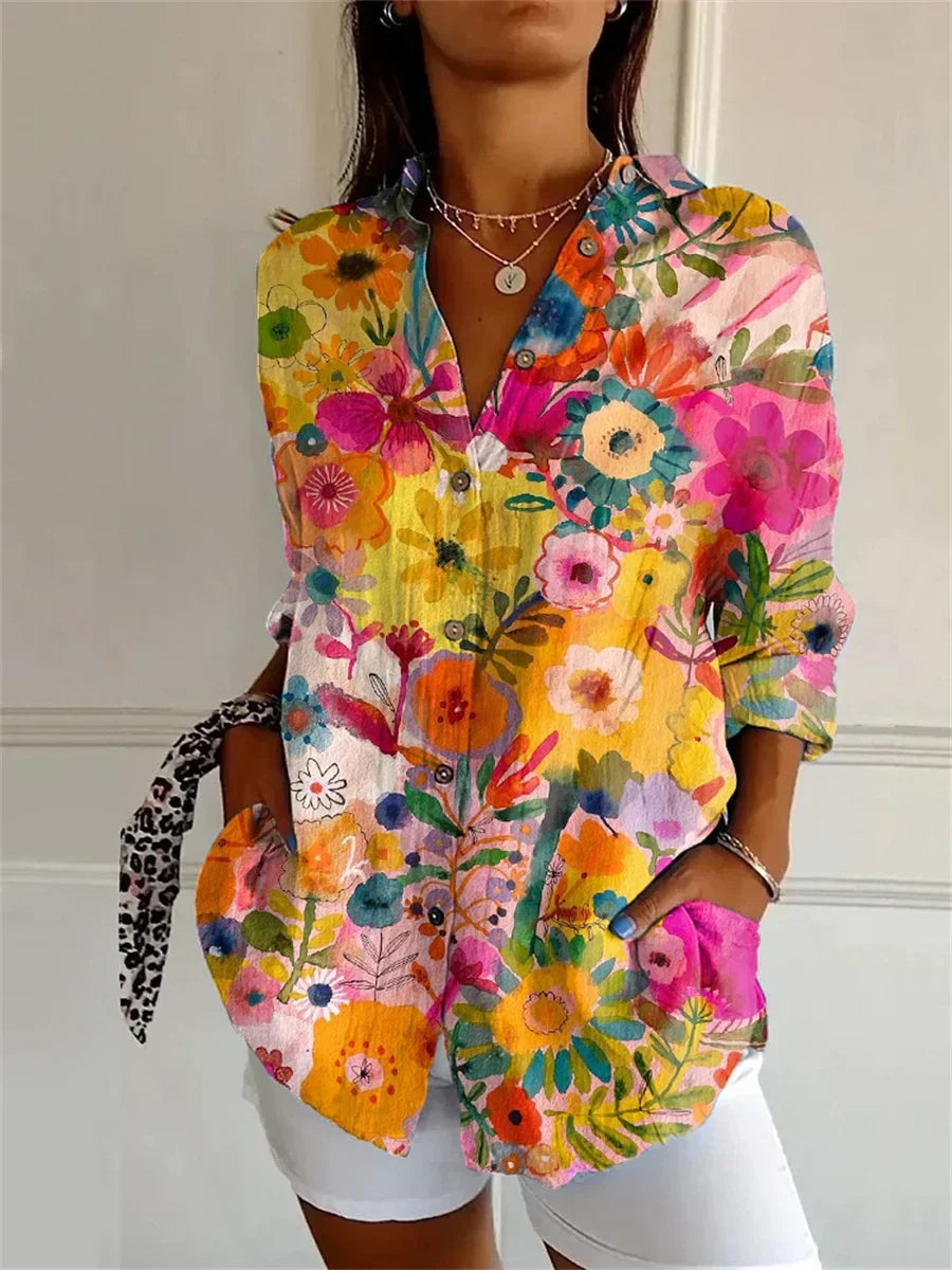 Daisy™ | Comfy Floral Casual Blouse