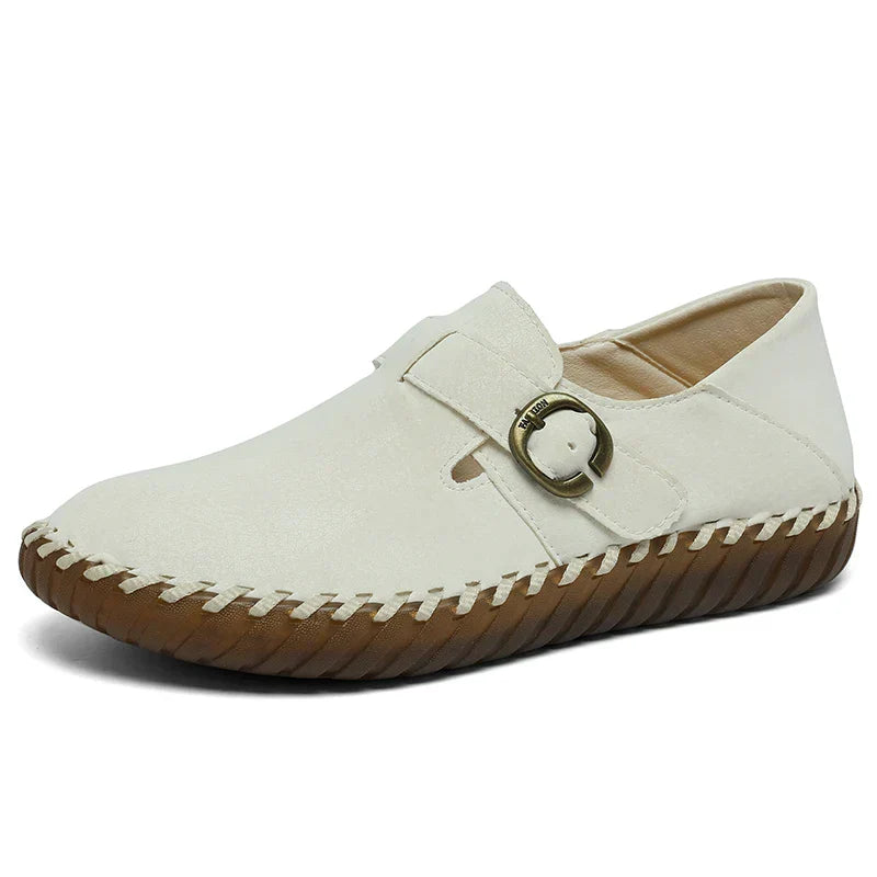 Faux-Leather Orthopedic Shoes with a Soft Supportive Fit