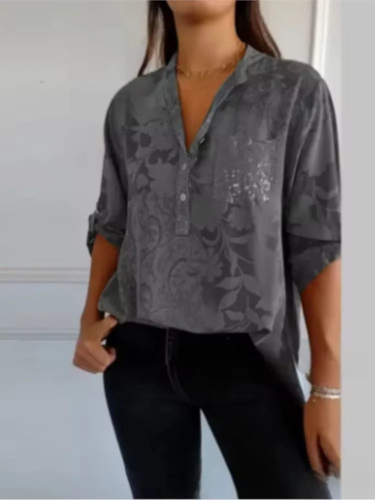 Isla™ | Pocketed V-Neck Shirt