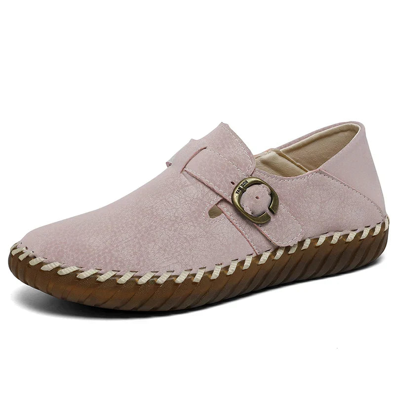 Faux-Leather Orthopedic Shoes with a Soft Supportive Fit