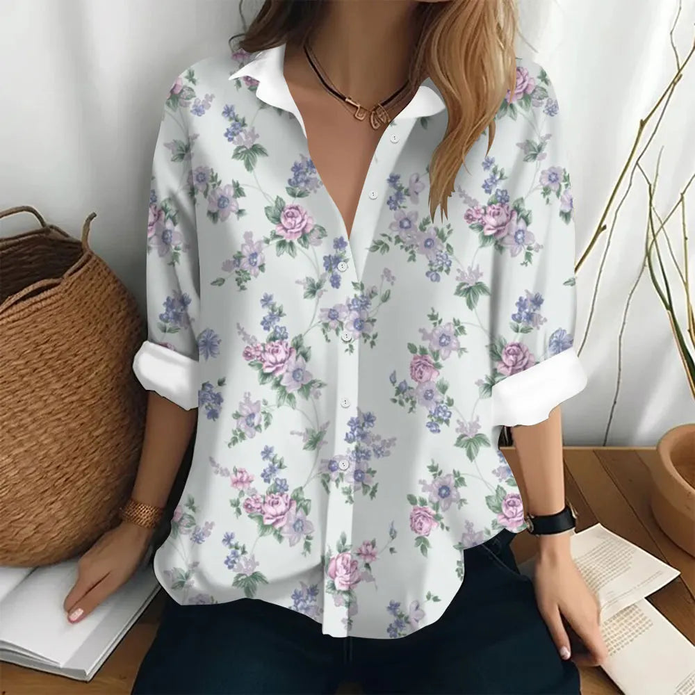 Fleur™ | Relaxed Floral Print Blouse