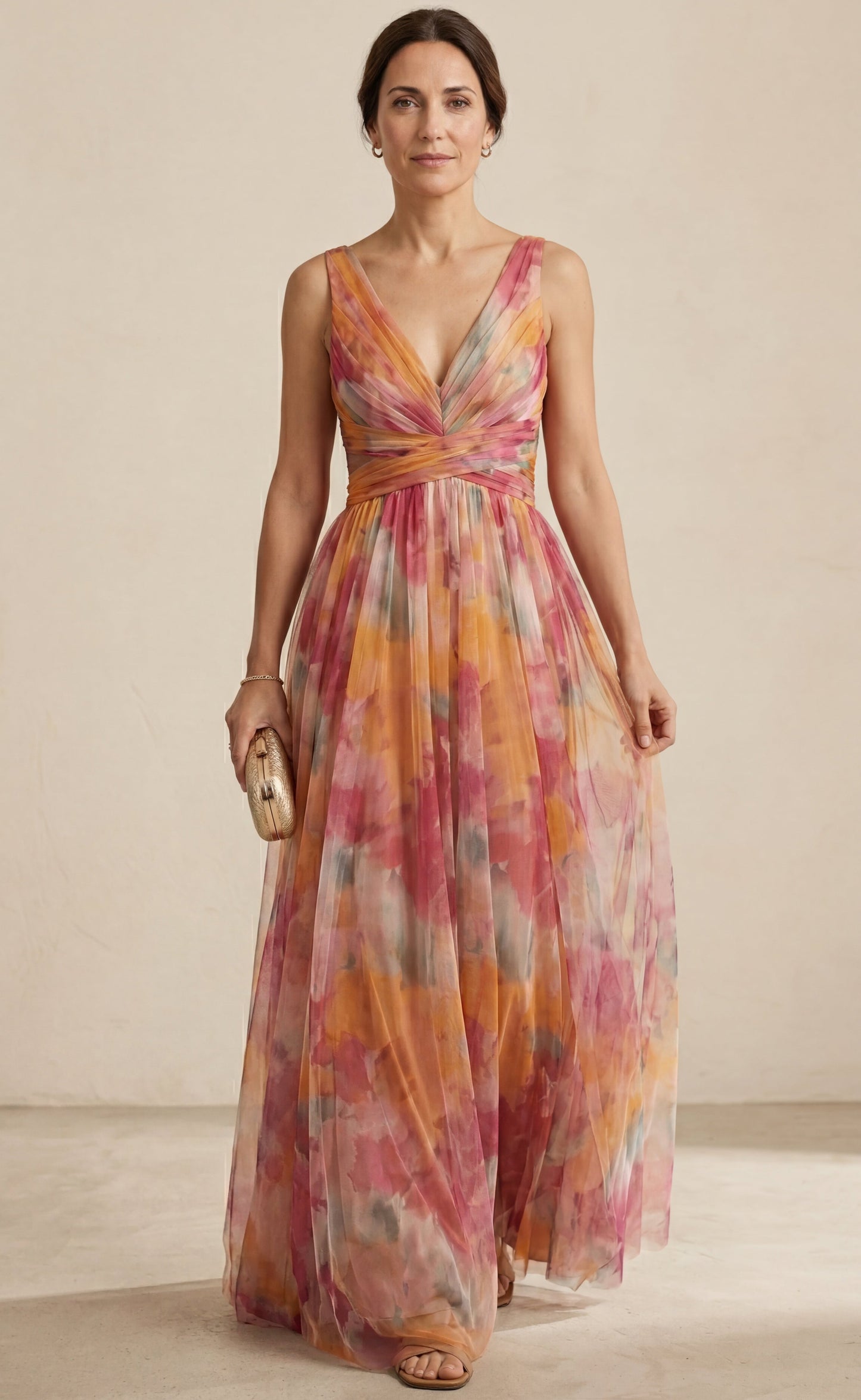 Giselle - Long Dress with Floral Print