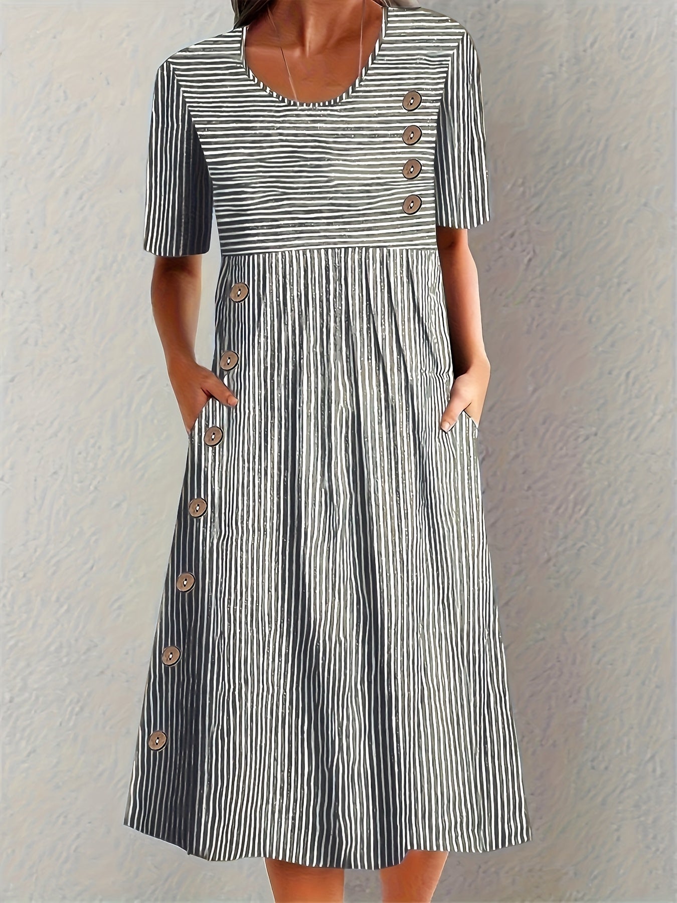 Sofia™ | Striped Autumn Dress