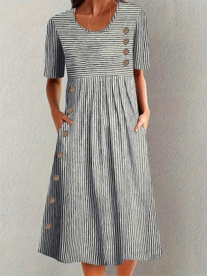 Sofia™ | Striped Autumn Dress