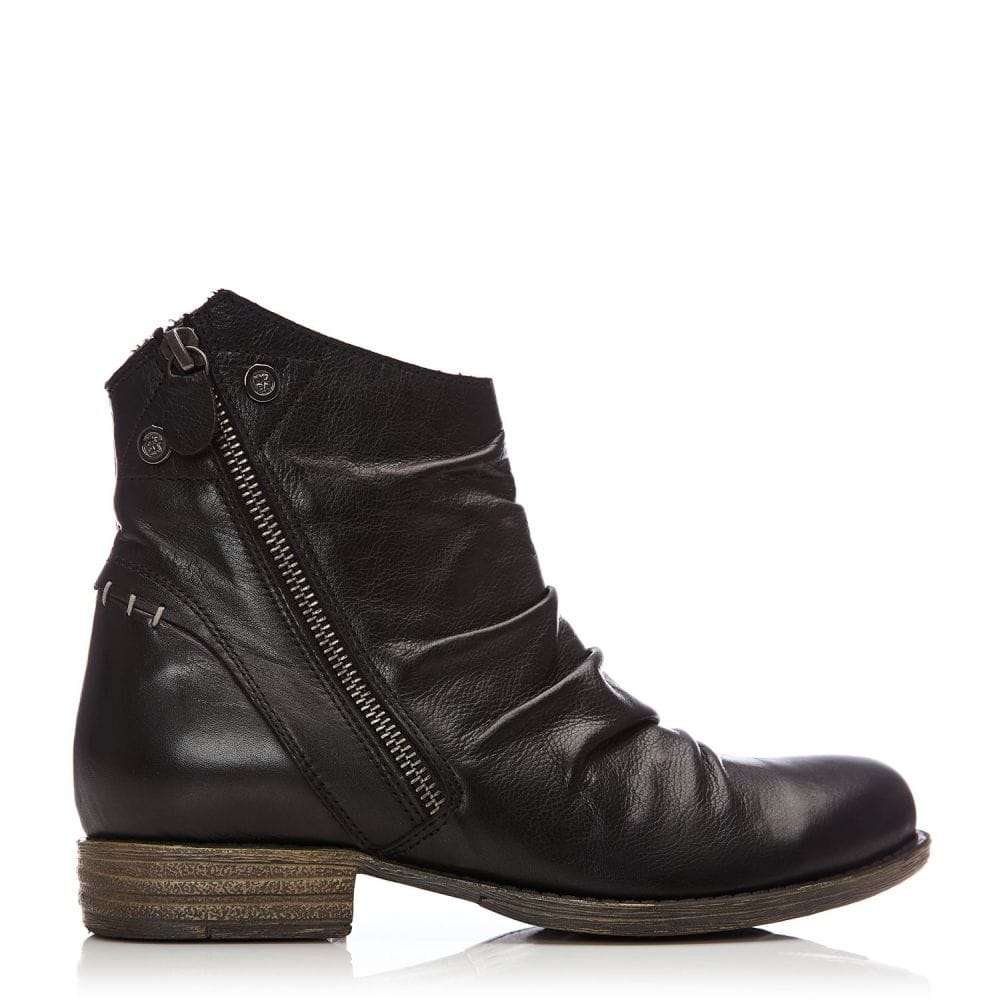 Annika™ Black Faux Leather