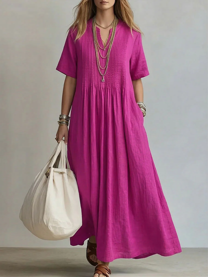 Dina Pleated & Long Dress