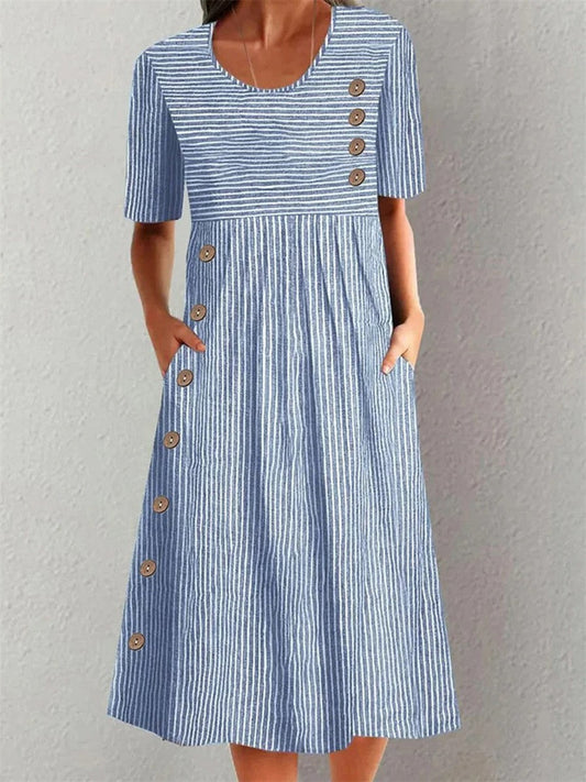 Sofia™ | Striped Autumn Dress