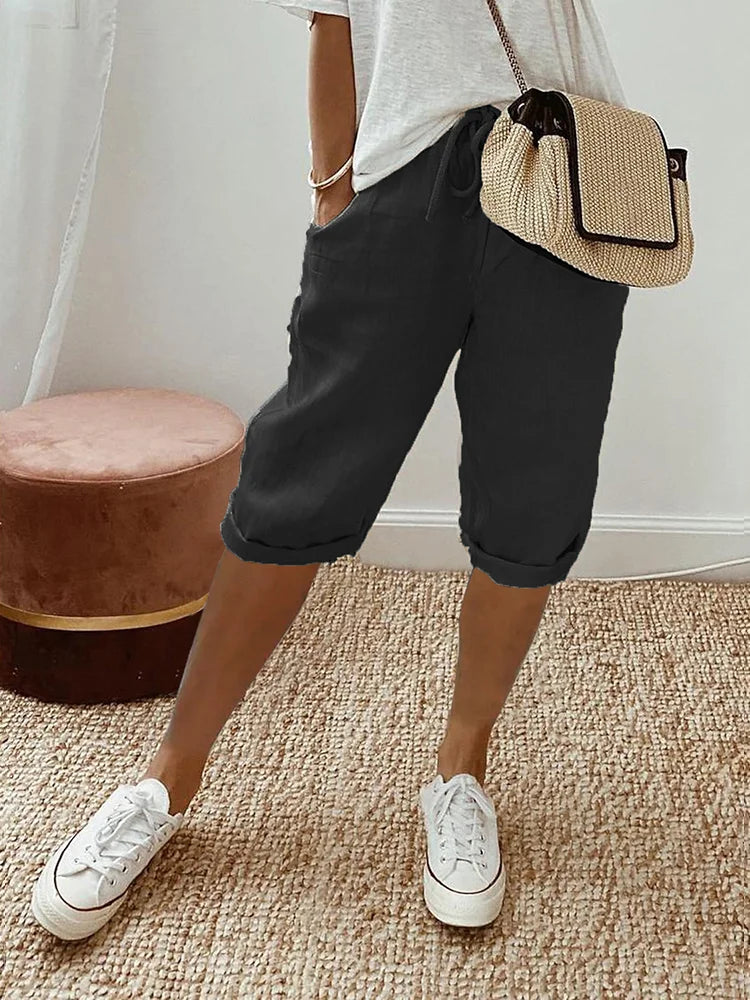 Laluna | Cotton Linen Women's Shorts