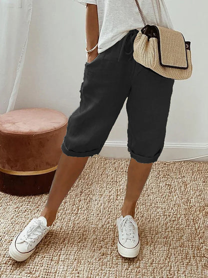 Laluna | Cotton Linen Women's Shorts
