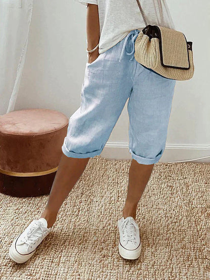 Laluna | Cotton Linen Women's Shorts