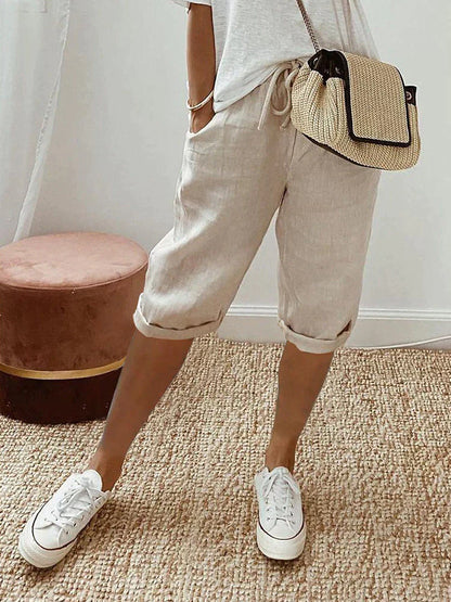 Laluna | Cotton Linen Women's Shorts