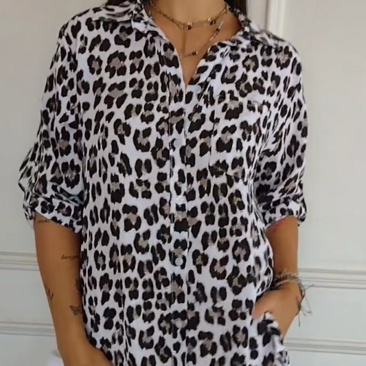 ORLAVIA™ | PureCharm Patterned Blouse