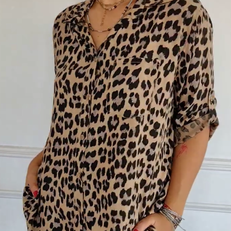 ORLAVIA™ | PureCharm Patterned Blouse