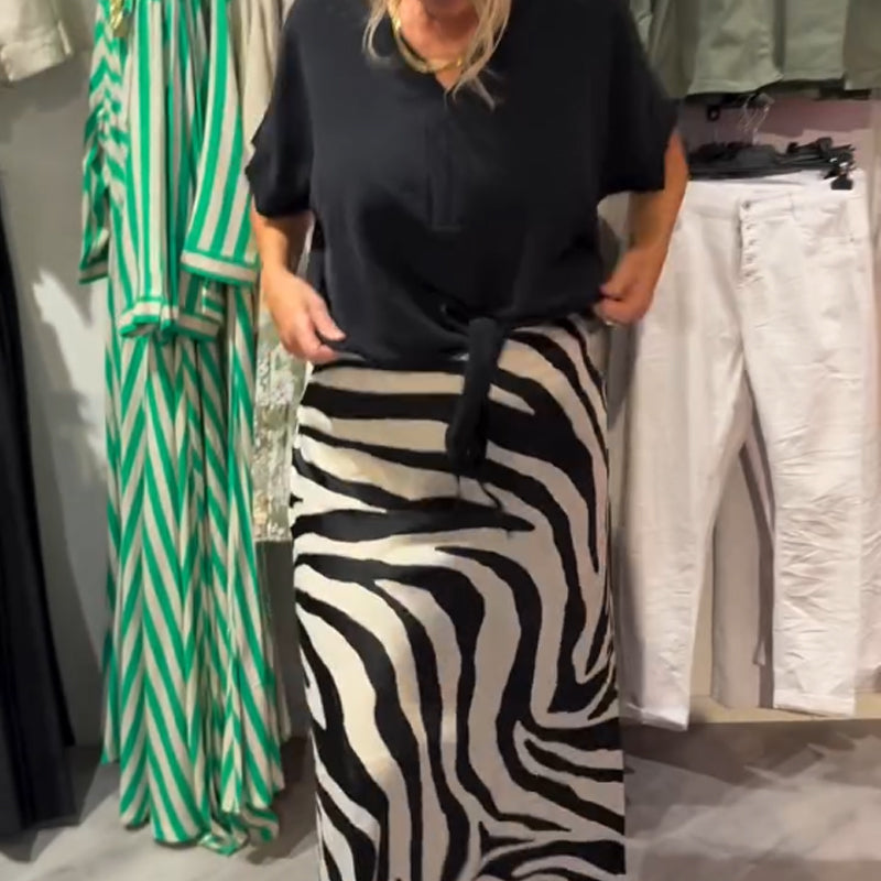 Karen™ | Women's Knot Blouse (Midi Skirt Set)